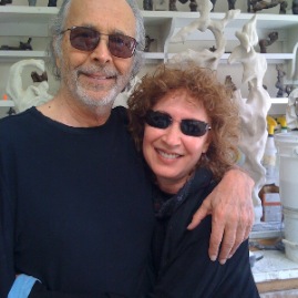Herb Alpert in his home studio with wife Lani Hall (April 2009)